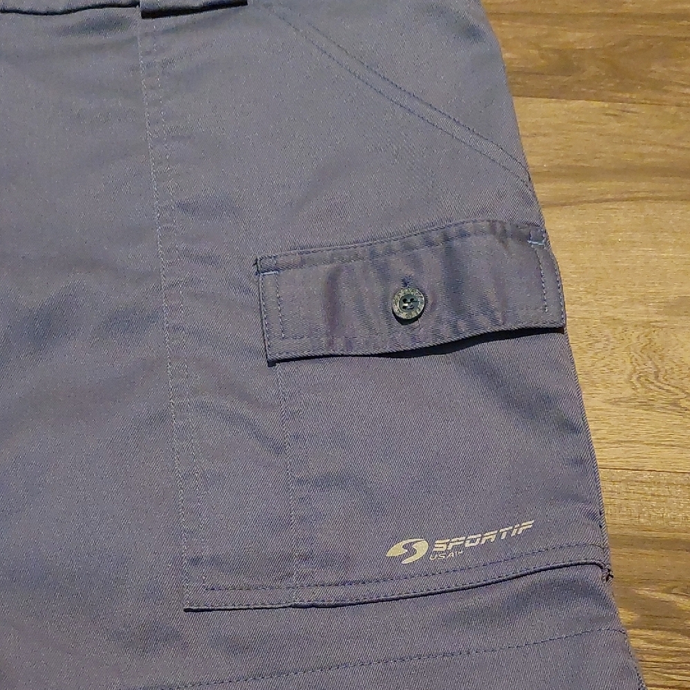 Vintage Coaches Sportif Men's Navy Cargo Shorts - Picture 5 of 7